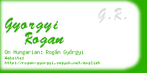 gyorgyi rogan business card
